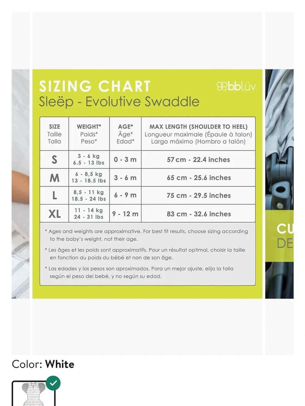 BABY SWADDLE - Picture 3 of 3